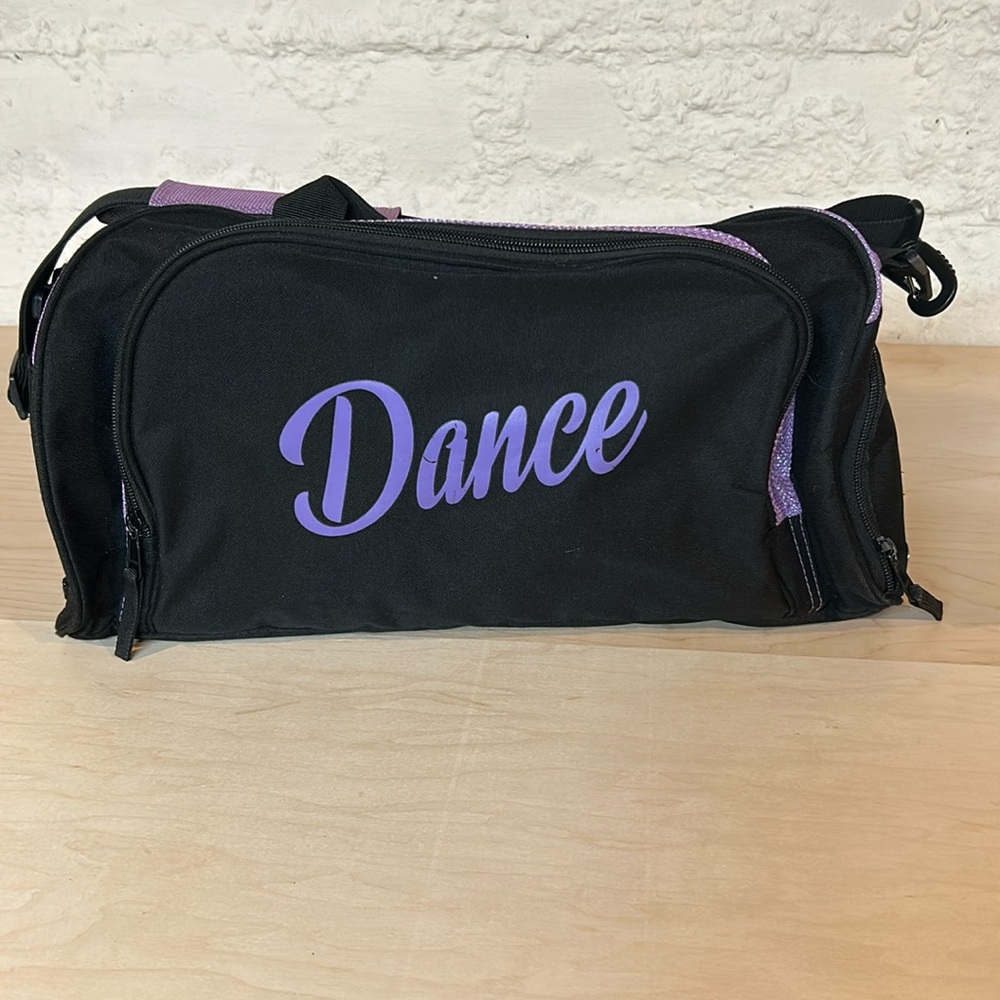 Silver Lilly Dance Duffle‎ Bag-Dual Handles,Adjustable Shoulder Strap,Zip around